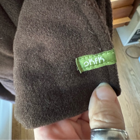 Dark brown Skunkfunk button up wool blend jacket with belt size 5 (L) - Picture 5 of 16